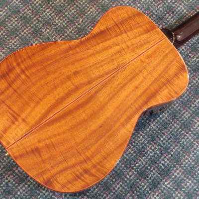 2002 Langejans KGC-6 Acoustic/Electric Guitar! Cedar/Koa/Rosewood/Ebony! w/OHSC image 4