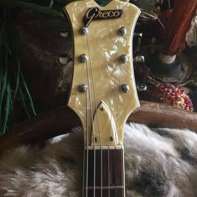 Greco Sticker on back of headstock says DragonWickv 1960's  Fujigen factory which later became Fende image 8
