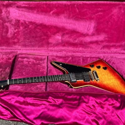 1982 Gibson Explorer CMT W/HSC Cherry Sunburst Flame Maple Top for sale