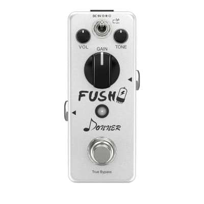 Donner FUSH Drive Guitar Effect Pedal White Tube Overdrive Distortion Analog True Bypass for sale