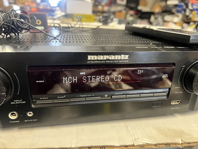 Marantz Model NR1403 AV 5.1 Channel Surround Receiver Tested bundle with  Remote