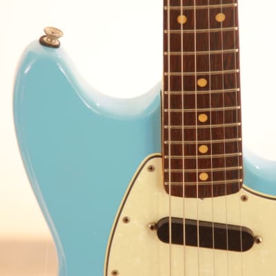 Fender Musicmaster 1964 "pre CBS" Sonic Blue - cool vintage electric guitar, nice player - check video! image 5