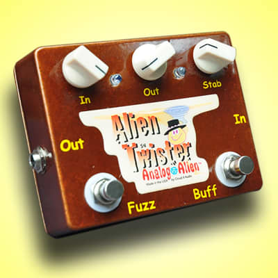 Analog Alien Twister Fuzz / Buffer Guitar Effects Pedal for sale