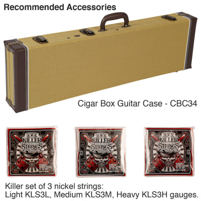 Lace Cigar Box Electric Guitar ~ 3 String ~ Secret Society image 11