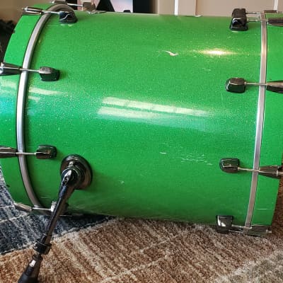 ddrum Dominion Ash Pocket Shell Pack - Lime Green Sparkle image 9