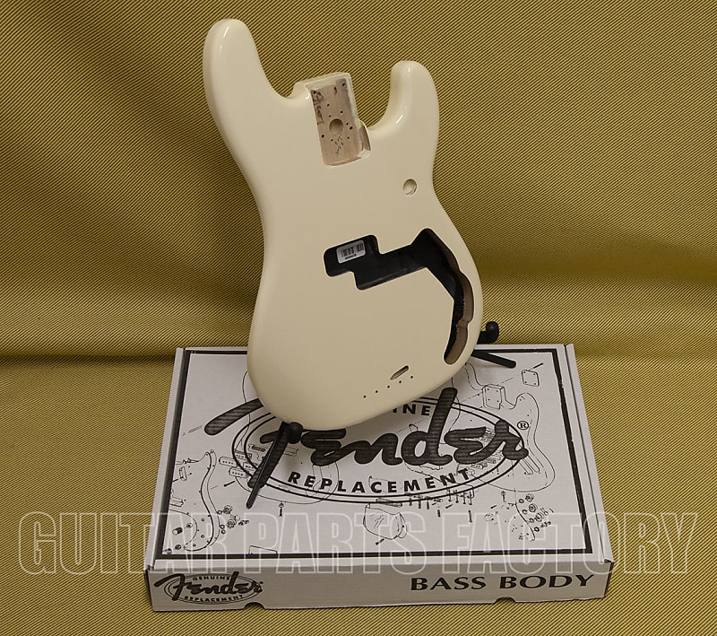 099-8010-780 Genuine Fender Arctic White Mexican Precision Bass Replacement  Body
