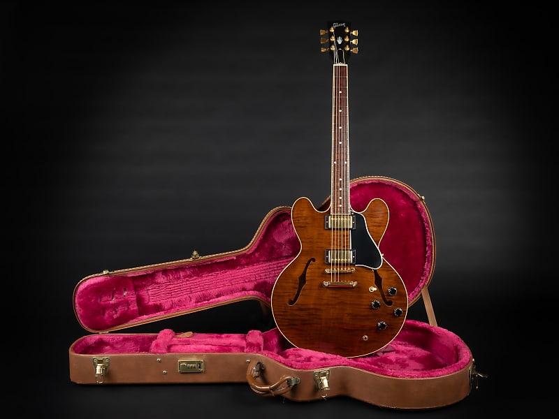 1999 Gibson ES-335 Dot Reissue with Gold Hardware - Figured Walnut | Custom  Shop Memphis USA Good Wood Era Vintage Semi-Hollow | CoA OHSC