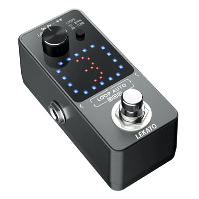 LEKATO Auto Looper Guitar Effect Pedal Unlimited Overdubs 18 Mins 3 Slots Loop with Tuner and USB image 2