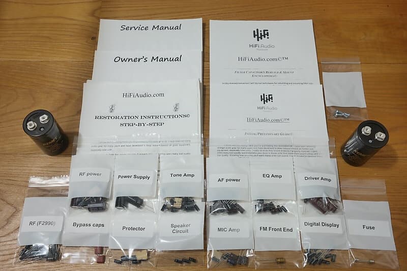 Sansui G8700 DB restoration kit filter capacitor repair rebuild fix  			