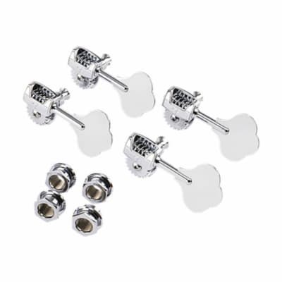 FENDER - Deluxe Bass Tuners with Fluted-Shafts (4)  Chrome - 0992006000 image 1