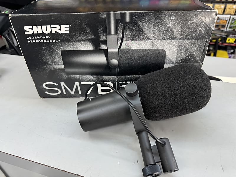 Shure SM7B Cardioid Dynamic Microphone 2001 - Present - Black image 1
