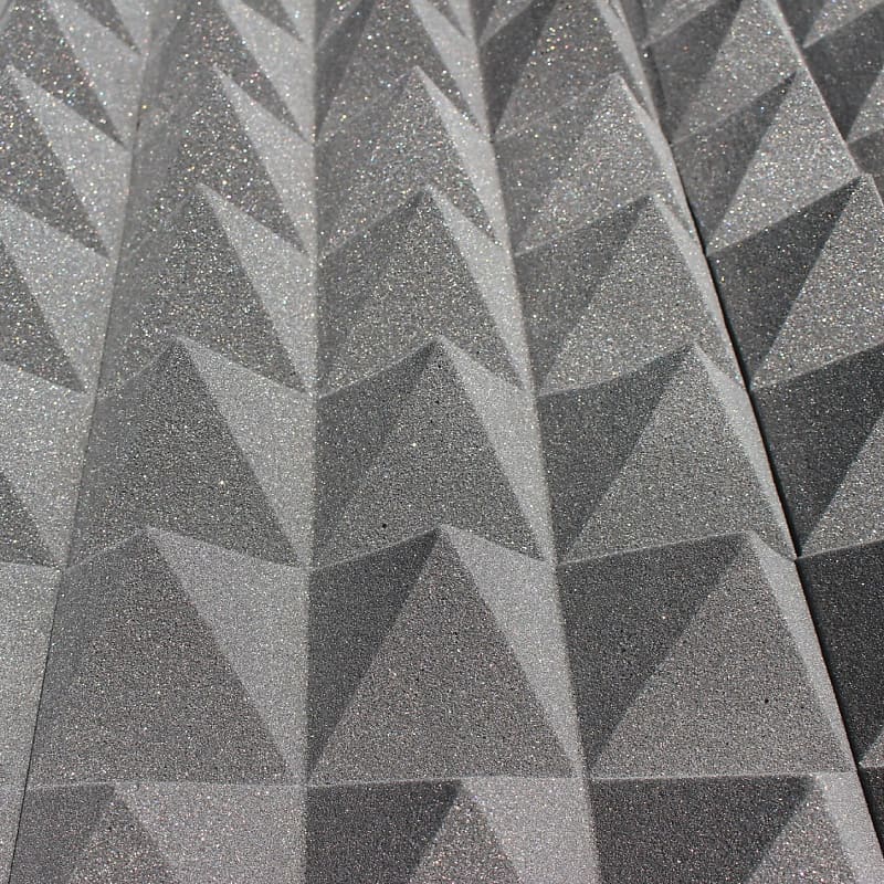 Pyramid Acoustic Foam Panels - 12x12x 2 Inch Thick Sound Dampening Studio  Foam Tiles - 4 Square Feet Per Pack (2 inch thick)