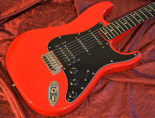 Tomson Spirit Sounds Stratocaster HSS Japan 1970 mid-1970s Red