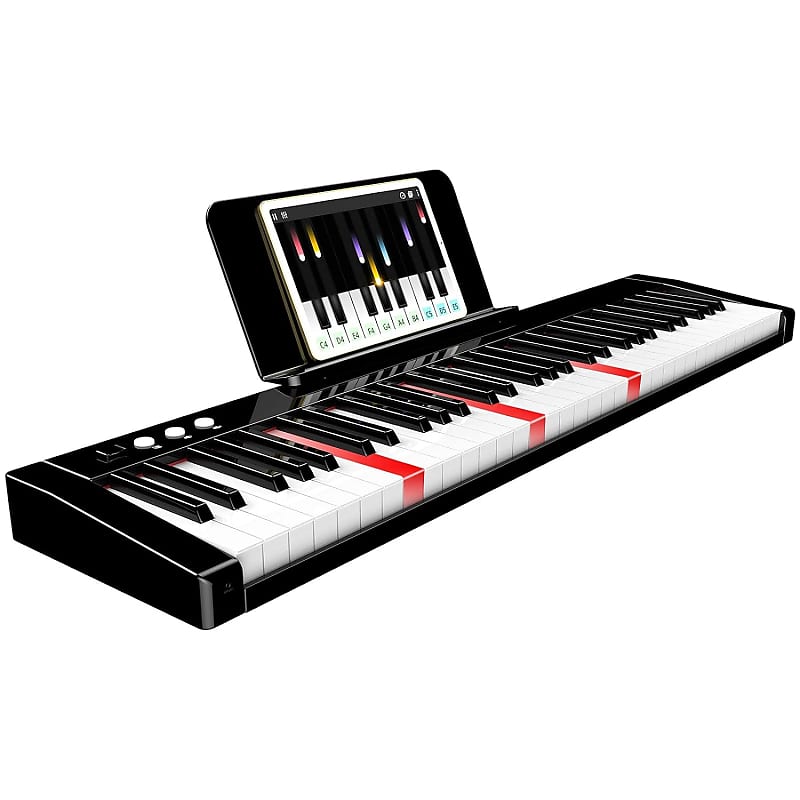 61 Key Electric Keyboard Piano Full Size Keys Portable Reverb