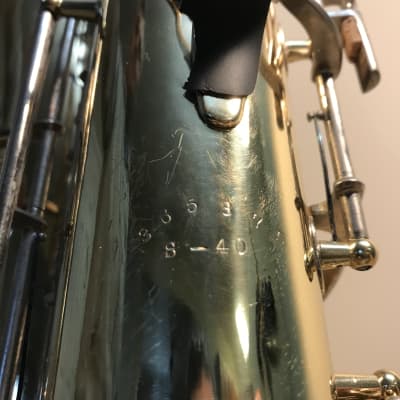 Buescher S-40 Aristocrat Tenor Saxophone 1961 With Case image 21