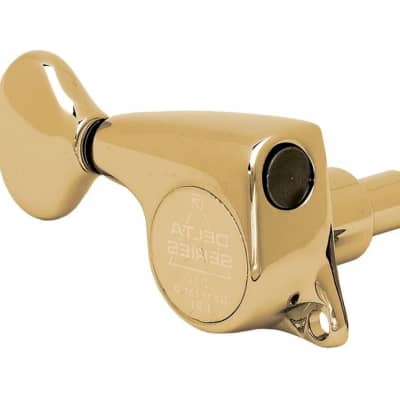 Gotoh Lefty 510 Delta Series 6 InLine Tuners 18:1 Gold TK-7260-L02 image 2