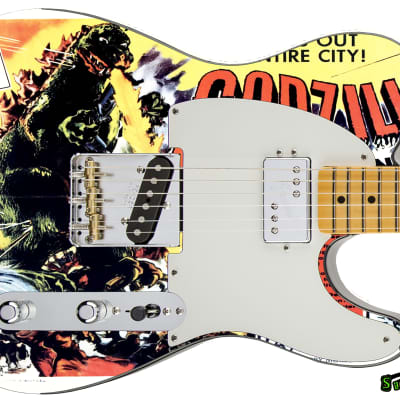 Sticka Steves Guitar Skin Axe Wrap Re-skin Vinyl Decal DIY Godzilla King of Monsters 212 image 6