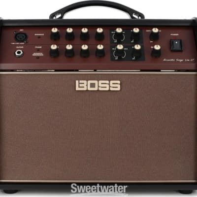 Boss Acoustic Singer Live LT Acoustic Guitar Combo Amplifier, 60W, Brown image 1