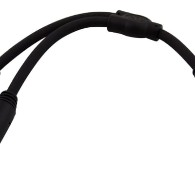 Pig Hog Solutions 6" Y Cable Stereo 1/4"(M) - Dual Stereo 1/4"(F) PY-S214S image 1