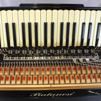 NEW Black Piatanesi Super IV S Piano Accordion LMMM or LMMH 41 120 image 3