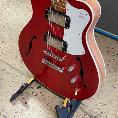 Pratley SH90-R Electric Semi-Hollow Guitar | Cherry Red image 4