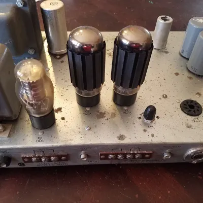 McMartin Rare MA-50 Tube PA Amplifier 50 Watts "Program" 1960s Blue and Brushed Stainless image 6