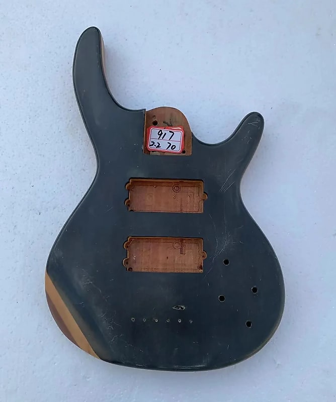 Okoume Wood 6 String Electric Bass Body DIY Project Reverb