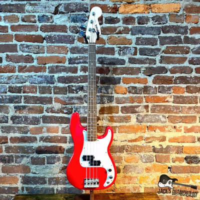 Squier Mini P-Bass Electric Bass (2020s - Red) image 2