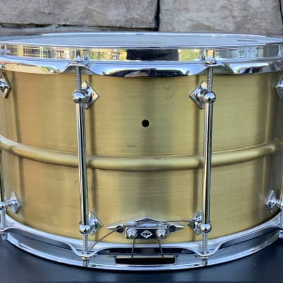 Craviotto AK brass SPL 8x14 snare drum from Johnny's personal