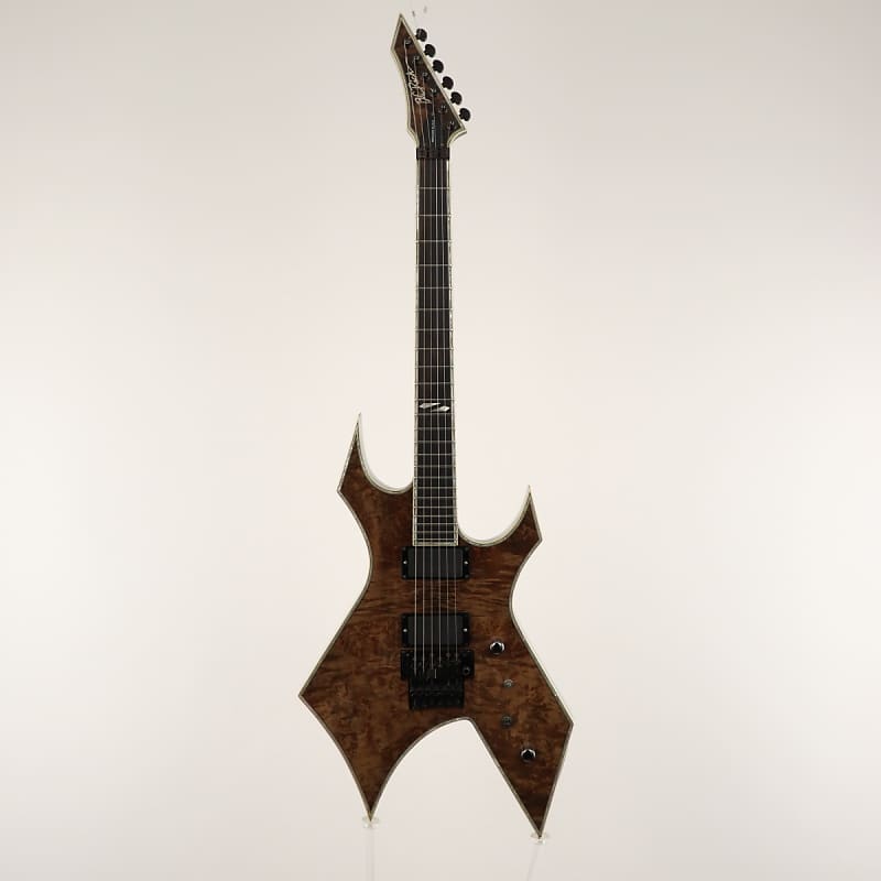 DISC BC Rich NJ Deluxe Warlock Guitar, Black at Gear4music