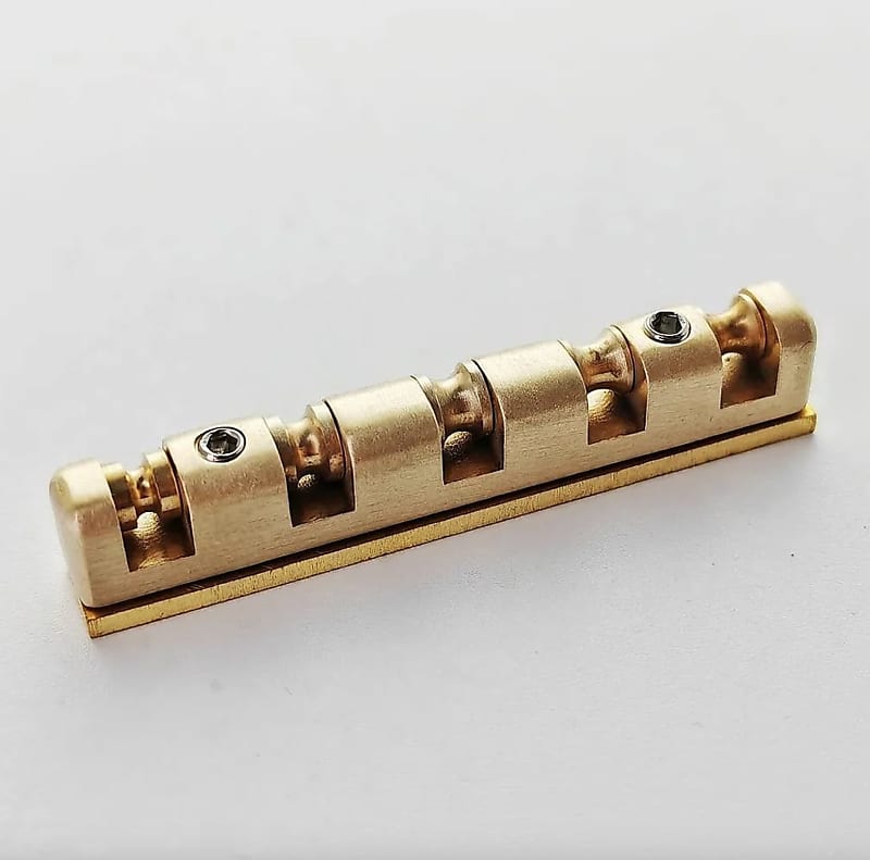 Adjustable Brass 5 String Bass Nut 45MM with Roller Reverb España