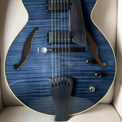 Sadowsky LS15 LS-15 Archtop Hollowbody Electric Guitar Custom Color Trans Black image 3