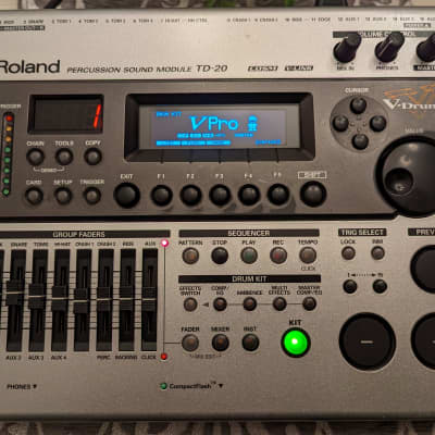 Roland TD-20 Drum Sound Module w/ LED Upgrade + Kit Expansion
