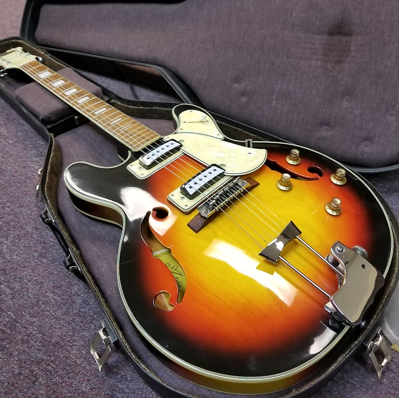 Aria 1966 Diamond 1202T Thinline Hollowbody Electric Guitar