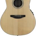 Ovation Celebrity Collection 6 String Acoustic-Electric Guitar, Left, Natural, Mid Depth Body (CS24L-4)