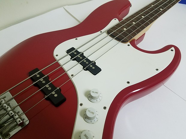 Fender Jazz J Bass 1994 Torino Red Squier Series MIM Made In