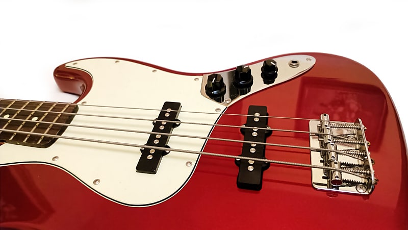 GrassRoots by ESP Jazz Bass G-JB-55R - Candy Apple Red Korea