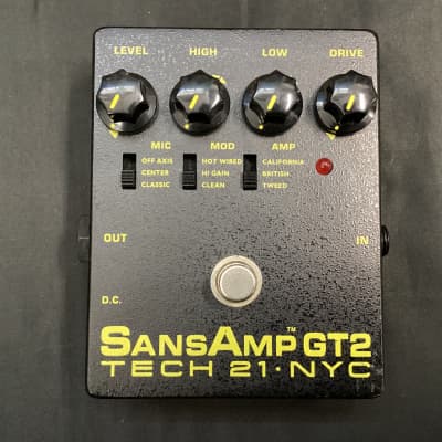 Tech 21 SansAmp GT2 Tube Amp Emulation Pedal