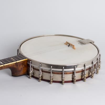 Lyon & Healy  Washburn Style A Tenor Banjo,  c. 1925, period black hard shell case. image 7