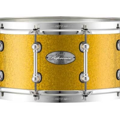 Pearl Music City Custom Reference Pure 13"x6.5" Snare Drum BURNT ORANGE ABALONE RFP1365S/C419 image 17