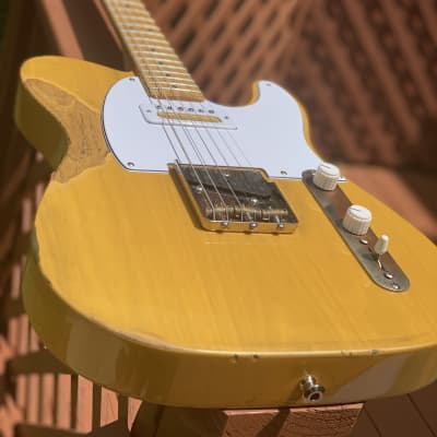 Alphabet City Custom Shop Fender Telecaster Road Worn Relic Gemini Pickups Gold Foil Twang Machine image 2