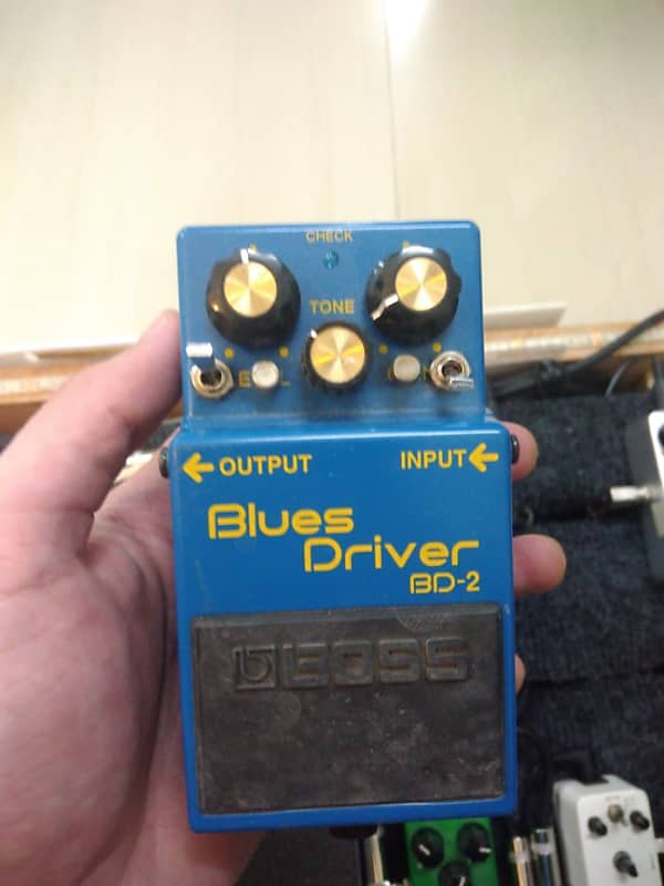 Boss BD-2 Blues Driver w/ Keeley Freak Fuzz Mod Blue