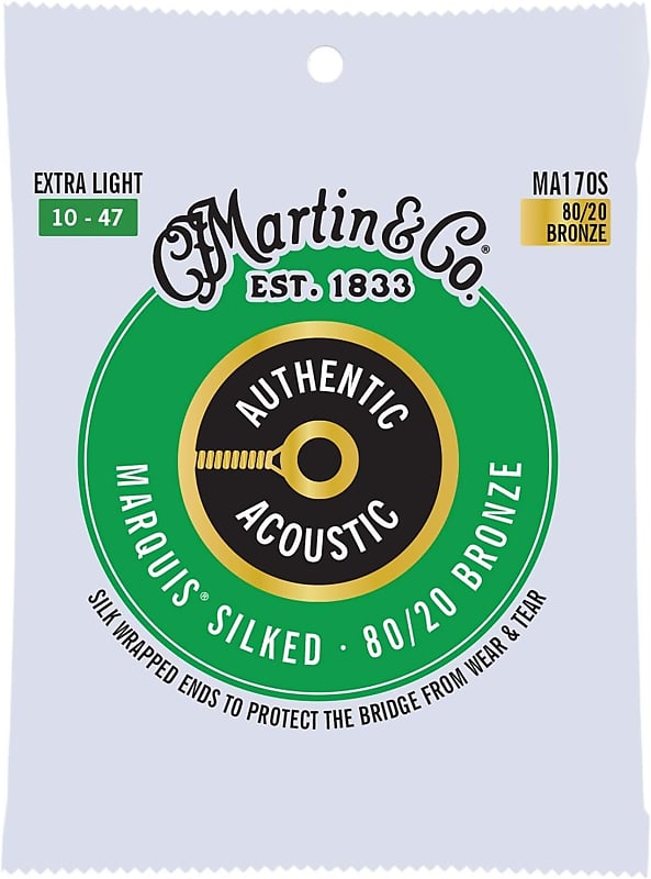 Martin Authentic Acoustic Guitar Strings - Marquis Silked. image 1