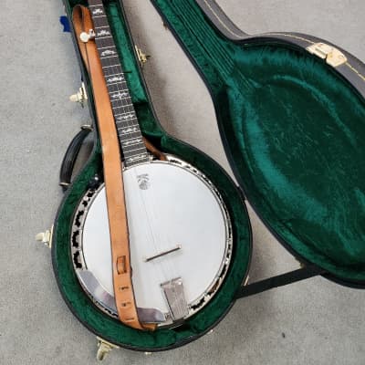 Deering Eagle II 5 string banjo 2016-ish - stained natural wood image 2