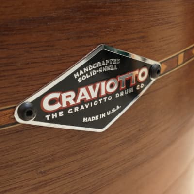 Craviotto 22/13/16" Solid Walnut Drum Set - Video. Signed Shells, ex Blackbird Studio Kit #340 2012 image 13