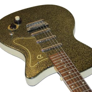 Danelectro 56-U3 Reissue Gold Sparkle Electric Guitar | Reverb