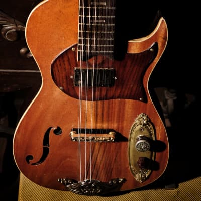 Postal 12 String Texas Fireball Electric Guitar Hand Made  Mahogany New Video image 9