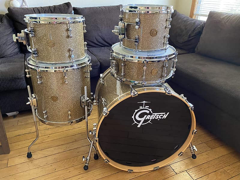 Gretsch New Classic Maple Glass Nitron Sparkling Drum Kit 5 drums  22/10/12/14 and 14'' snare drum