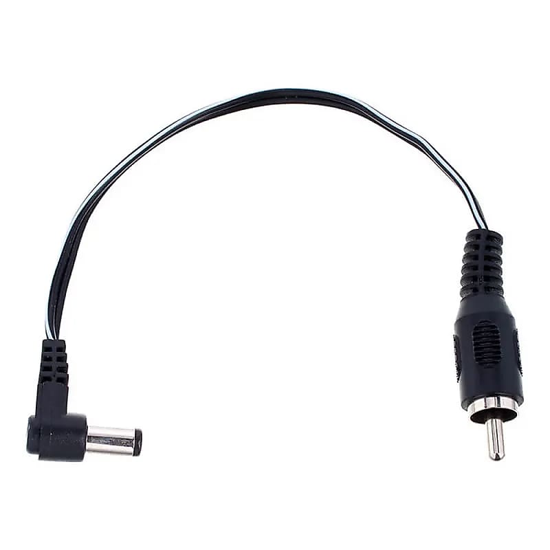 CIOKS Type 1 Flex Cable with 5.5 / 2.1mm Centre Negative Angled DC Plug - 15cm image 1