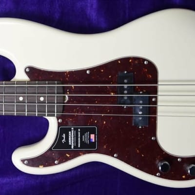 Fender American Pro II P-Bass *LEFTY*, Olympic White with Rosewood Fingerboard image 1